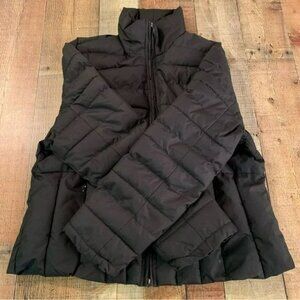 Kenpo womens vintage puffer coat in black -XXL